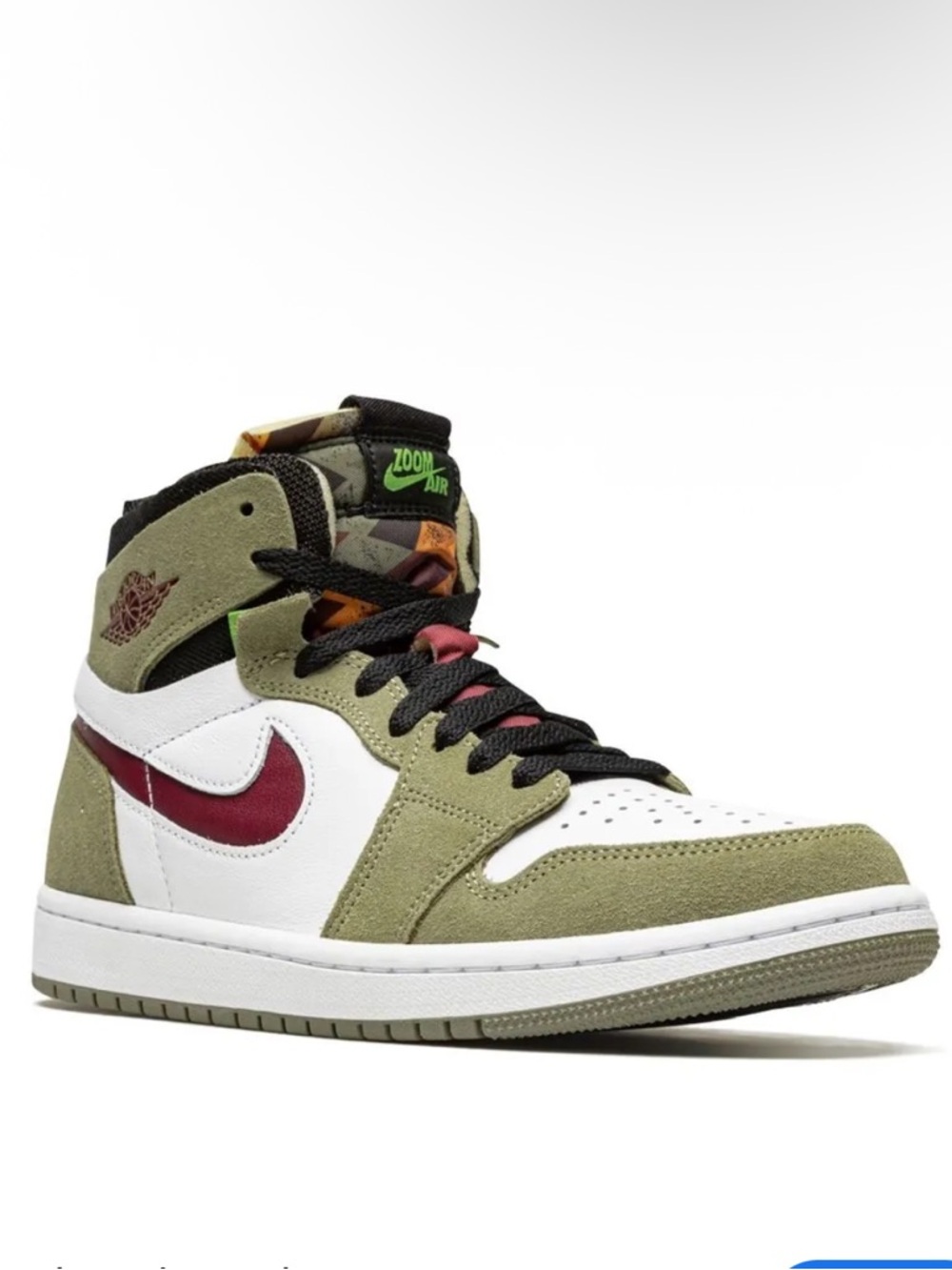 Nike Air Jordan 1 Zoom Air CMFT - Neutral Olive/White Box